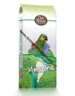Deli Nature 22 vyvážená směs pro papoušky rodů Amazona, Pionus a Pionites (amazoňany a amazonky) 15 kg + 800g vaječné směsi ZDARMA