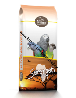 Deli Nature 20 pro všechny druhy středně velkých a velkých afrických papoušků 15 kg + 800g vaječné směsi ZDARMA