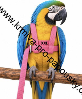 Kšíry pro papoušky XXL variace růžové